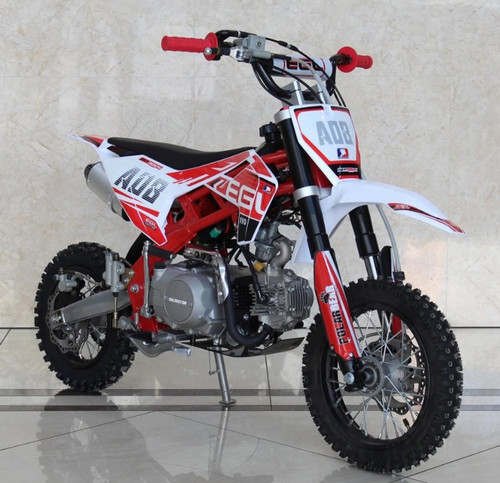 EGL A08-A Pro 110 Dirt Bike, 110cc, Single Cylinder, 4 Stroke, Air Cooled, 3 Speed Semi-Auto