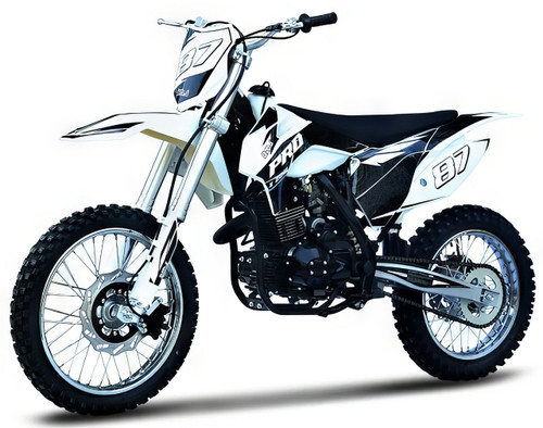 BMS PRO X 200 Dirt Bike, 200cc Engine, 5-Speed Transmission, Stainless Steel Rims