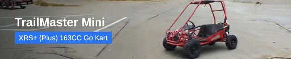 TrailMaster Mini XRS+ (Plus) 163CC Go Kart With Manual Pull Start 4-Stroke, Single Cylinder, Air Cooled