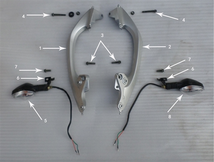 Hawk 250 Bolts and Nuts (Armrest-Frame)