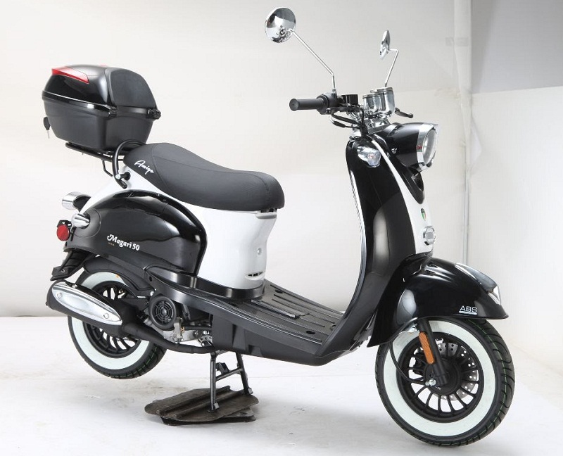 Amigo Magari-50 SA 49cc Moped 4 Stroke Single Cylinder CA Approved - Black