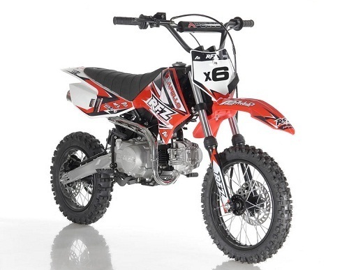 Apollo DB-X6 125cc Fully Automatic ( Kick Start ) 4 Stroke Air Cooled - Fully Assembled and Tested - Red