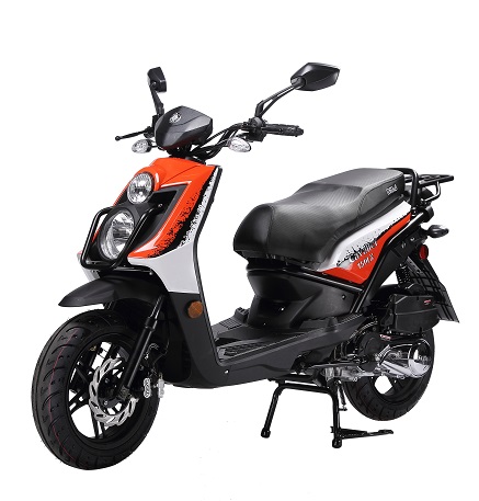 BMS CAVALIER 150 LX 149CC, 4 Stroke With 8.5 HP, 7000 RPM, Air Cooled - Orange-Front-View
