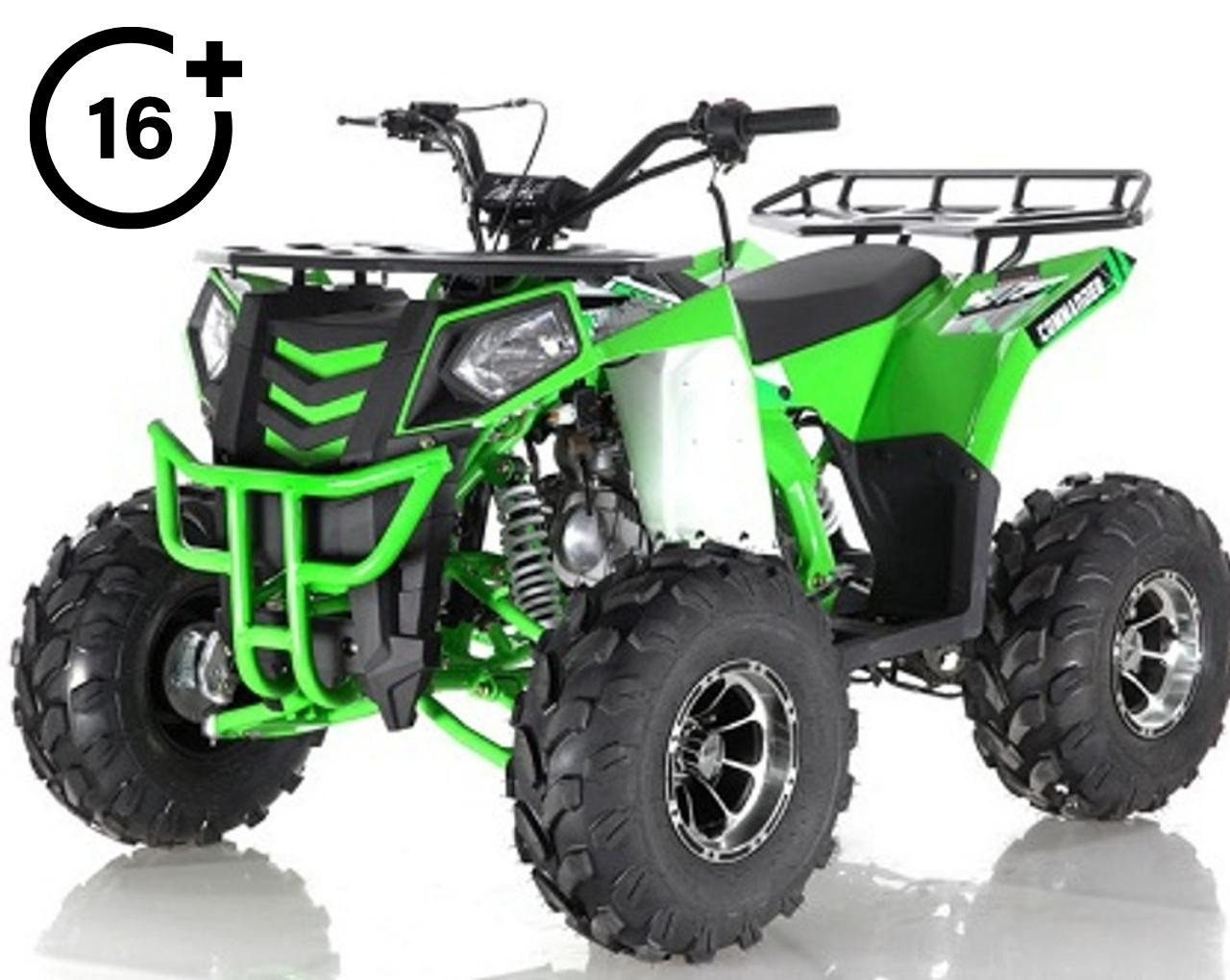 APOLLO COMMANDER DLX 125CC ATV w/Upgraded Chrome Rims, Auto With Reverse 4-Stroke, Single Cylinder, OHC