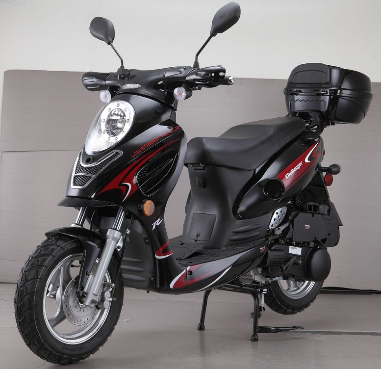 Cougar Cycle CHALLENGER 150cc Scooter, 4 Stroke, Air-Forced Cool,Single Cylinder