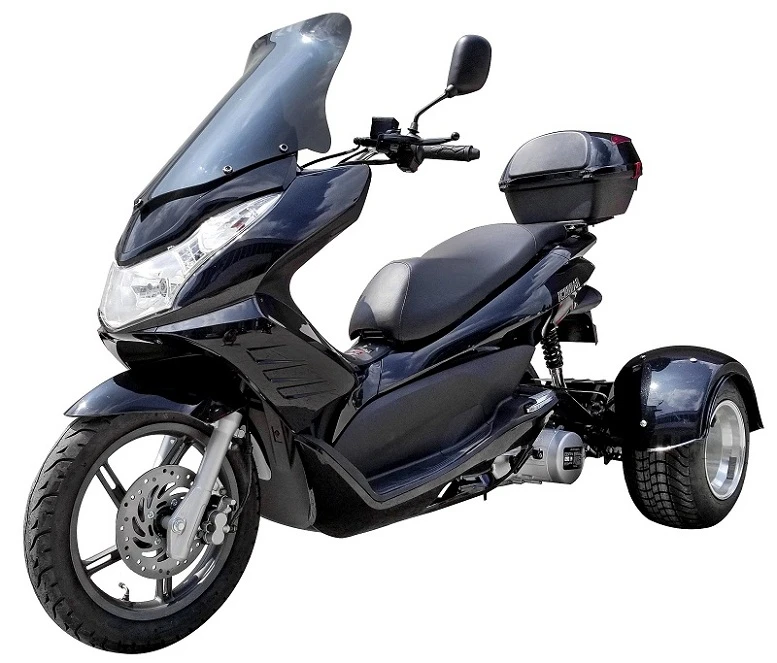 ICE BEAR Q6 (PST150-17) Trikes, 4 Stroke,Single Cylinder,Air-Forced Cool - Black