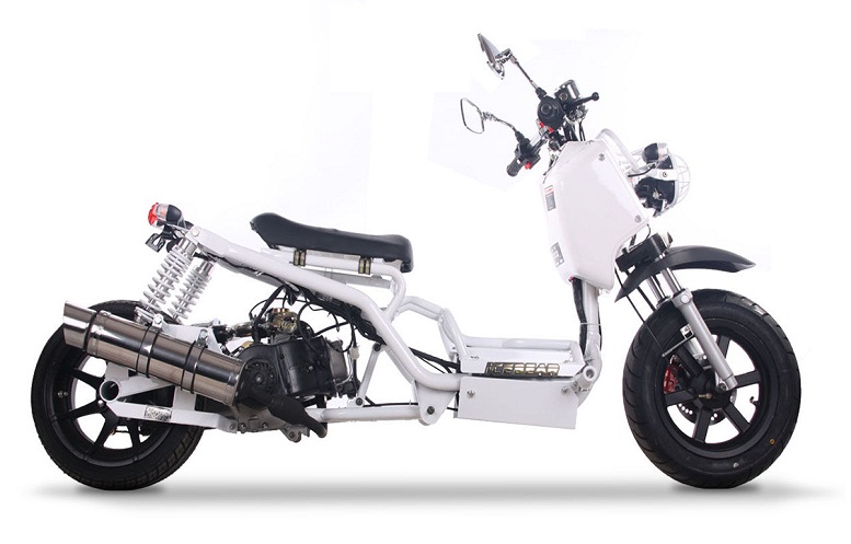 NEW 50CC FULLY AUTOMATIC PMZ50-19 SCOOTER HIGH END - WHITE