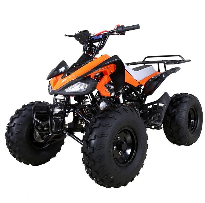 Taotao Cheetah Mid Size ATV 125 107CC, Air cooled, 4-Stroke, 1-Cylinder, Automatic with Reverse - Fully Assembled and Tested - ORANGE