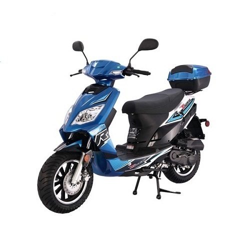 TAOTAO BLADE 50CC FREE MATCHING TRUNK GAS STREET LEGAL SCOOTER - Blue