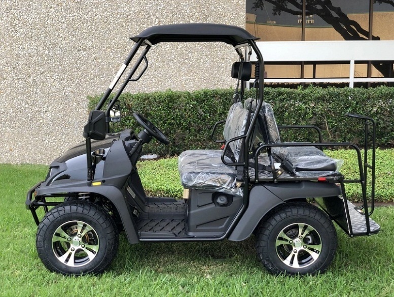 Fully Loaded Cazador OUTFITTER 200 EFI Golf Cart 4 Seater UTV - Side View