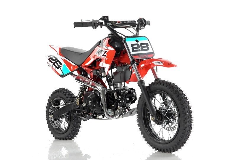 Vitacci DB-28 110cc Dirt Bike, Fully Automatic and Electric Start - Red