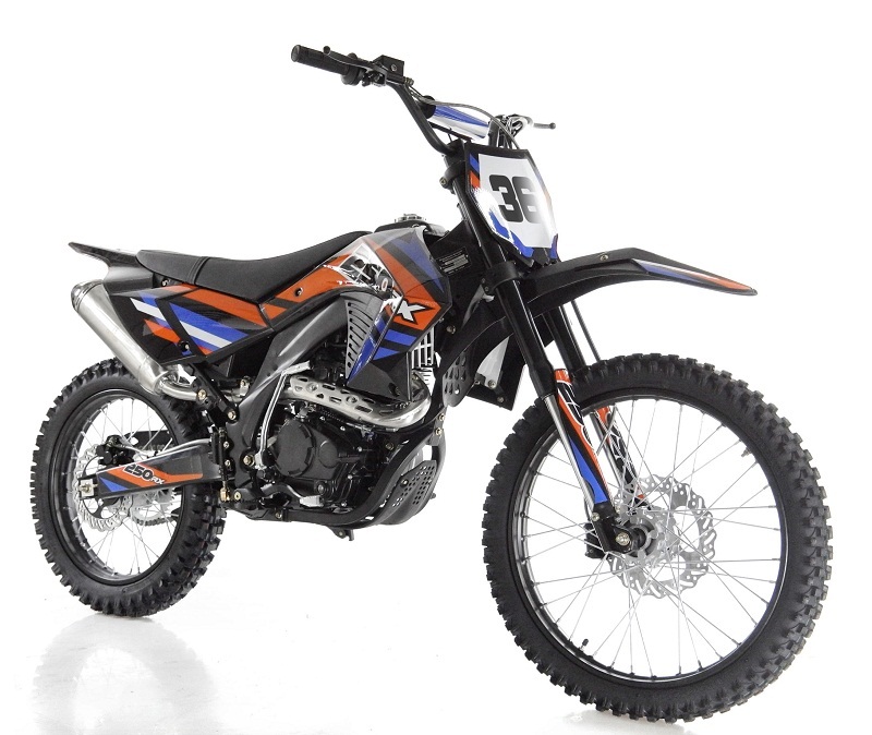 Roketa AGB-36N-250 Dirt Bike, Electric/Kick Start