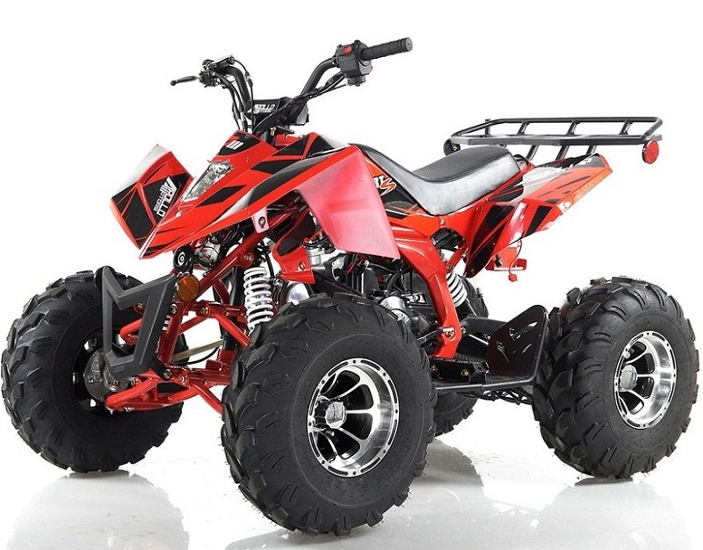 New Apollo Sniper 125cc DLX ATV, Full-Automatic With Reverse - Fully Assembled And Tested - RED