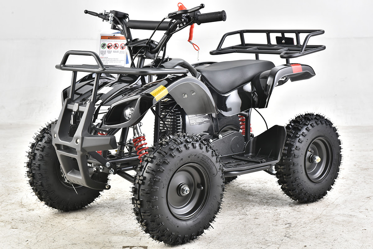 Vitacci Mini Hunter 40cc Atv, Auto-Pull Start, single cylinder, 4-stroke,air cooling - Black