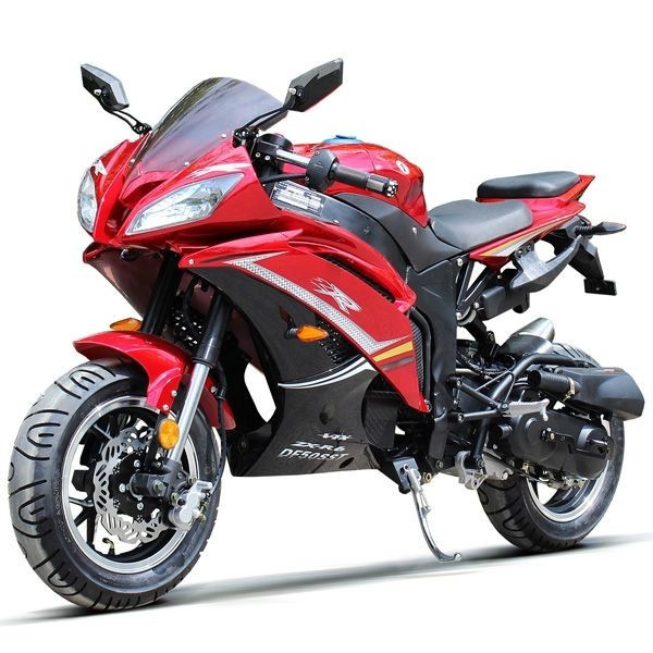 DongFang 50cc (DF50SST) Gas Motorcycle DF SST With CVT Auto Transmission, Aluminum Wheels