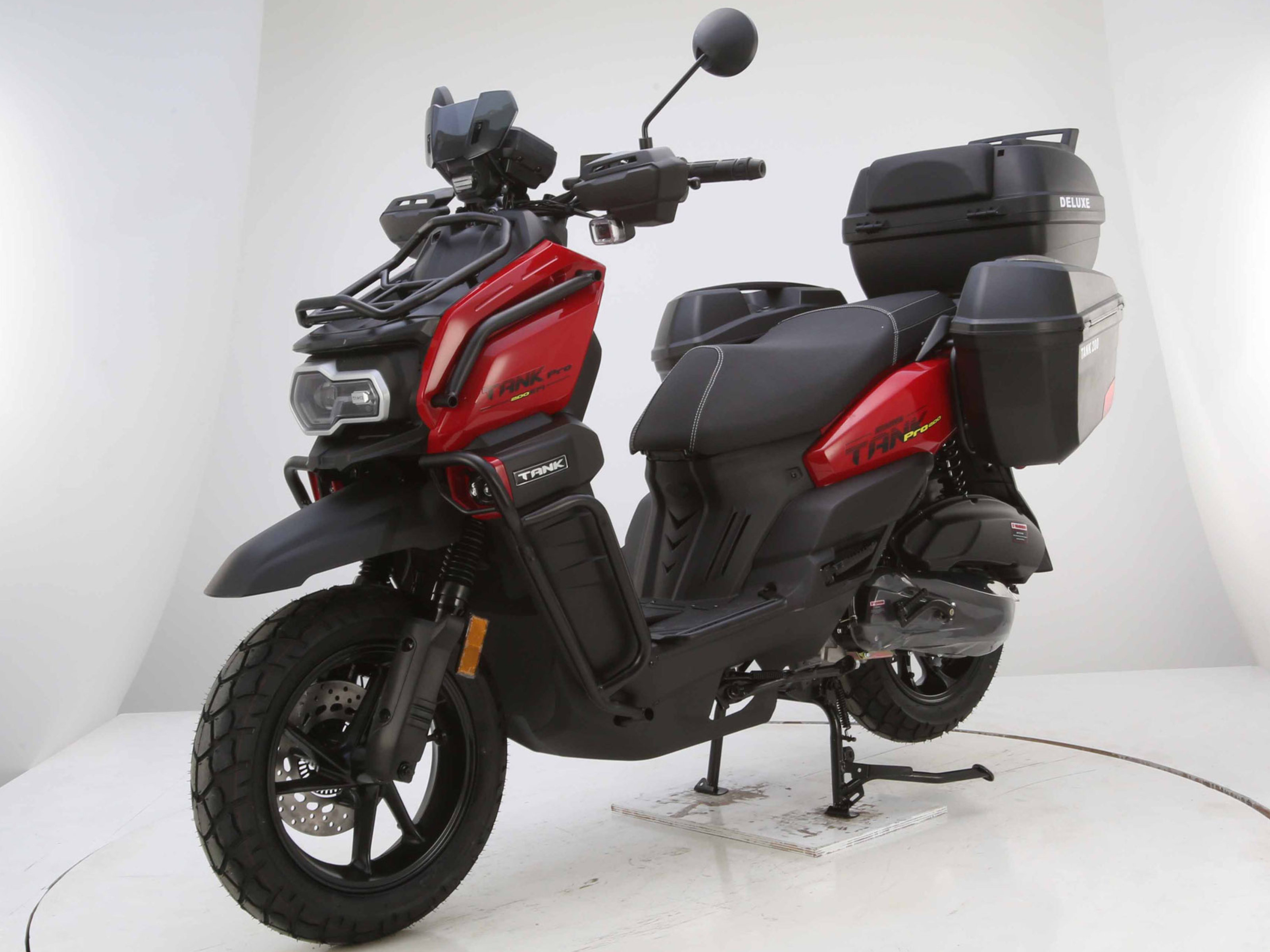 New Army-Style Tank 200 EFI Deluxe Scooter – Bigger Tires & Bluetooth - Fully Assembled and Tested