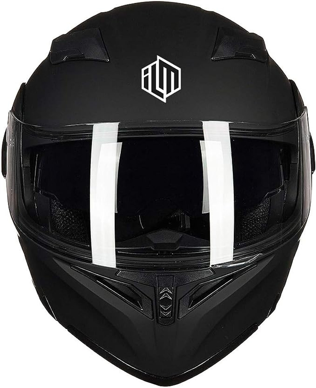 ILM Motorcycle Dual Visor Flip up Modular Full Face Helmet DOT 6 Colors Model 902