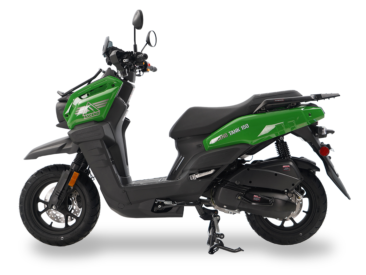 2025 Model Ice Bear TANK (PMZ150-1) 150cc Scooter,  GY6 Engine, CVT, Disc Brakes, LED Lights, Digital Speedometer