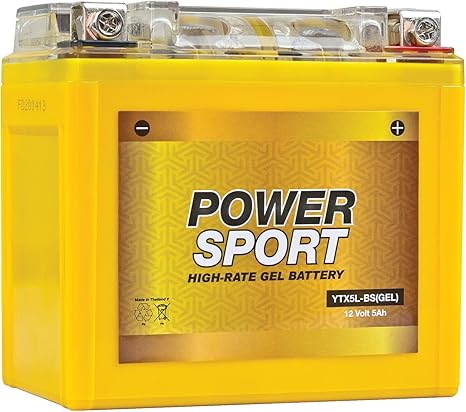 YTX5L-BS VRLA GEL Battery Replacement – Maintenance-Free, Sealed 12V 5Ah Battery by ExpertPower