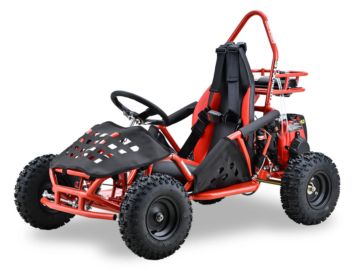Ice Bear PAG50-1 49cc Kids Go Kart – Pull Start, Rear Disc Brakes