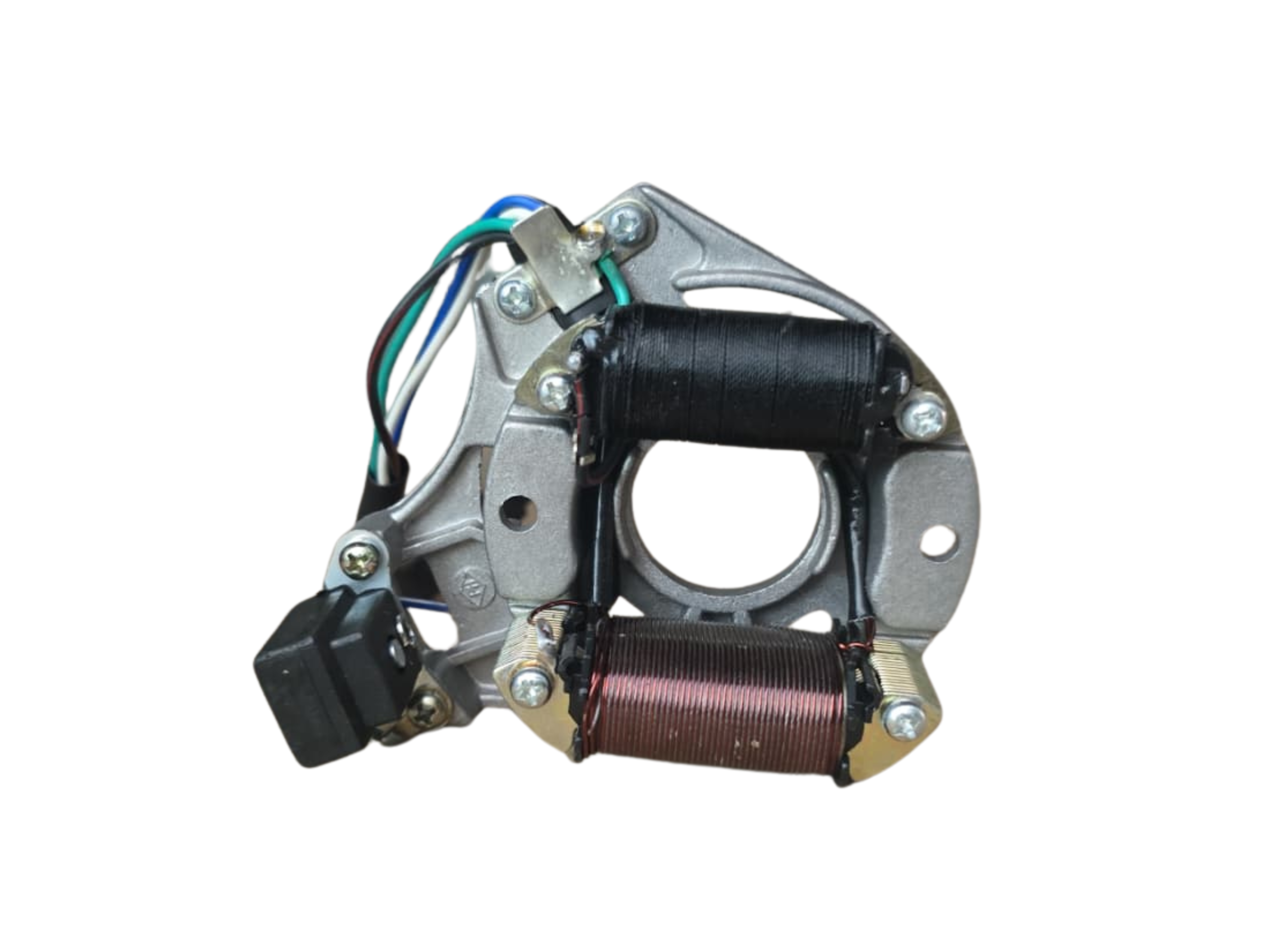 Chanoc 2 Coil Stator Ignition Magneto Plate for 50cc 70cc 90cc 110cc 125cc Chinese ATV Quad Dirt Bike Taotao Sunl JCL