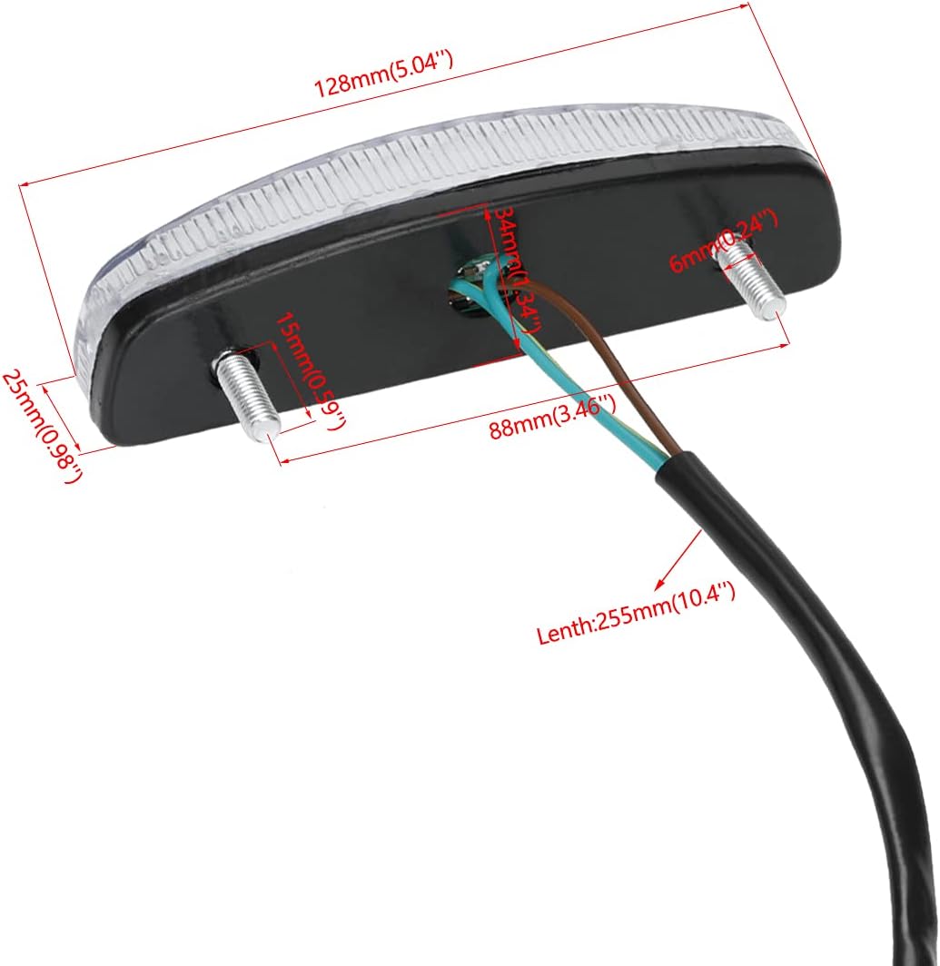 12V Front Head Light Lamp and Rear Brake Tail light for 50cc 70cc 90cc 110cc 125cc Taotao 110B Coolster 3050C Vitacci HAWK Peace Roketa Sunl BMS RPS Raider 6 ICEbear Chinese Quad ATV 4 Wheeler