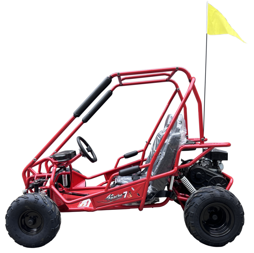 TrailMaster Apache 7 Go-Kart – 212cc Off-Road Go-Kart with CVT & Dual Wheel Drive