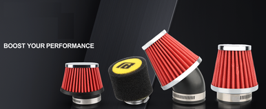 NIBBI Motorcycle Air Filter,Universal Air Filters for Dirt Bike,55mm Air Filters for Dirt Bike, Pit Bike, Bike, Mini Bike, GY6,ATV And Other Bikes.