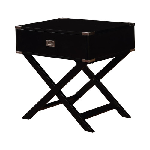 Linden Collection Black Accent Table