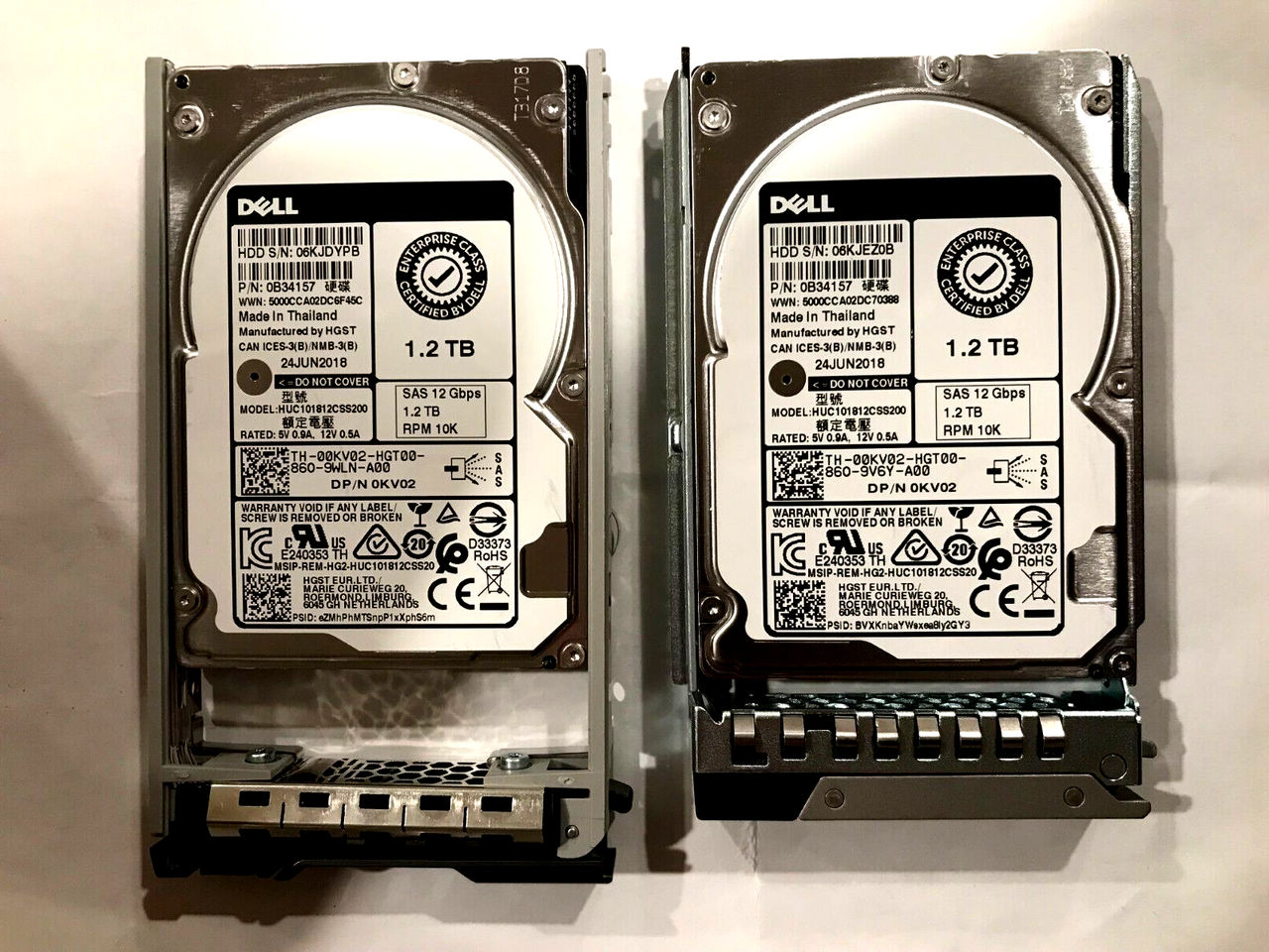 0KV02 DELL HITACHI HUC101712CSS200 1.2TB 10K 12Gb/s 2.5" SAS MD1220 R930 00KV02