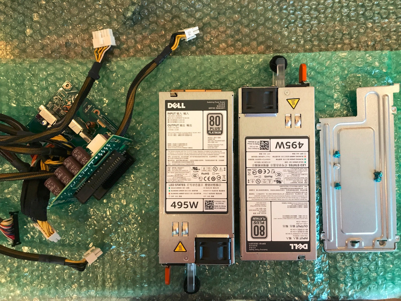 DELL T420 REDUNDANT HOT SWAP POWER SUPPLY 750W UPGRADE KIT POWEREDGE SERVER