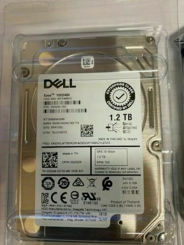 G2G54 DELL 1.2TB 12Gb/s 2.5" 10K Enterprise Hard Drive ST1200MM0099 0G2G54