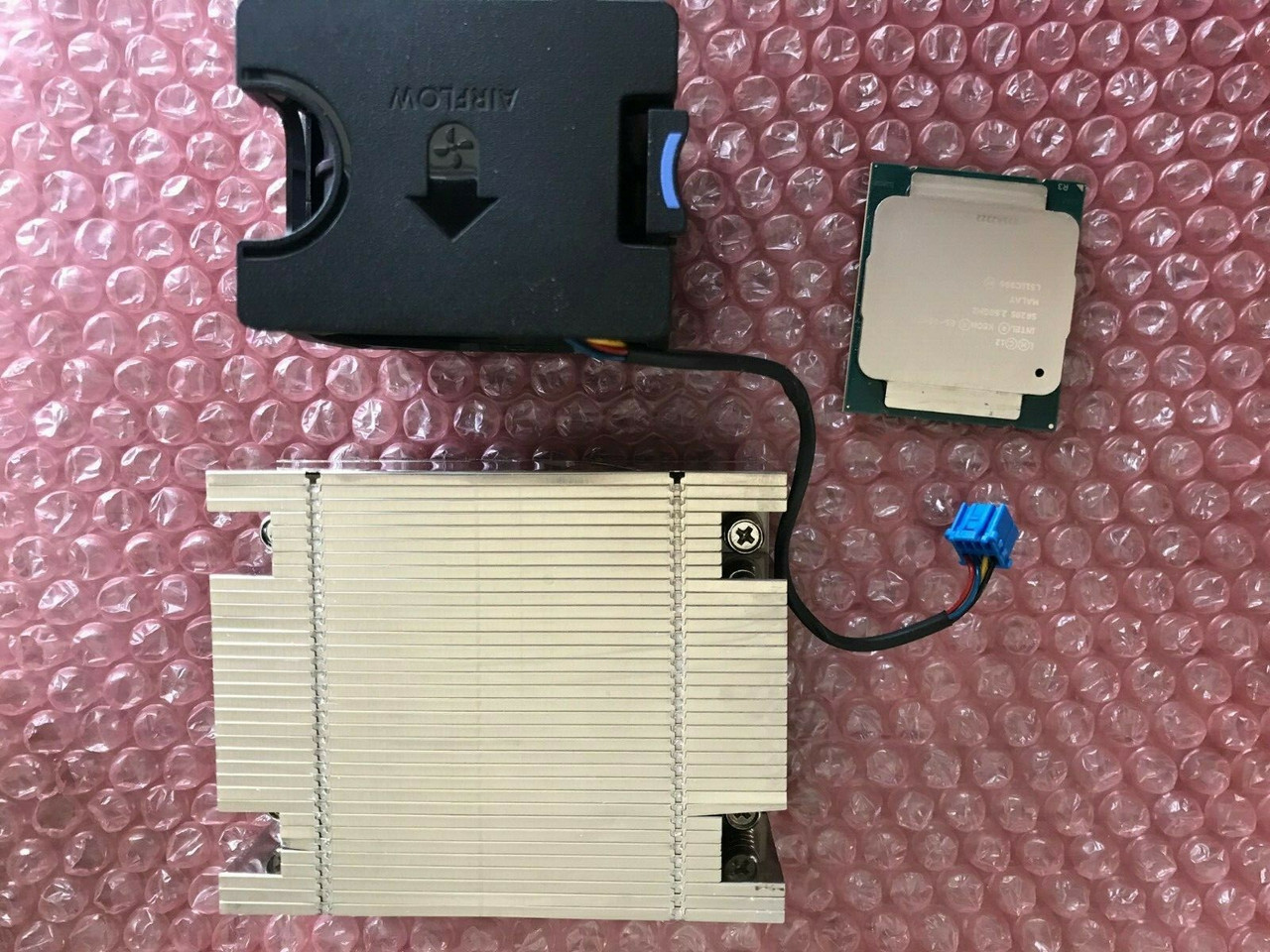 DELL INTEL XEON EIGHT CORE E5-2640V3 2.6GHZ 2ND CPU KIT R530 SR205 HEATSINK FAN