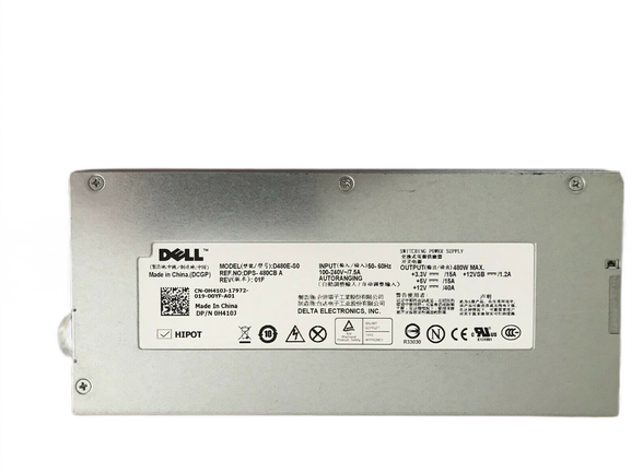 Dell PowerEdge H410J R410 R415 CABLED 480W Power Supply D480E-S0 Non-Redundant