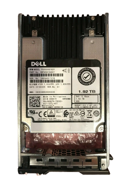 Dell V0K7V 0V0K7V Toshiba PX05SVB192Y 1.92TB 2.5 12Gbps MLC SAS SSD