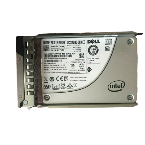 INTEL DELL DC S4600 SSDSC2KG480G7R 480GB 2.5 inch SATA3 SSD 0P7KTJ P7KTJ R640