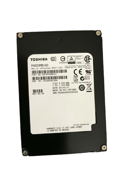 Toshiba PX02SMB160, SDFAP90NKA01, 1.6TB 2.5" SSD