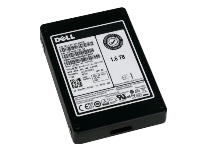 Dell SAMSUNG MZ-ILS1T6B PM1635a 1.6TB 12Gbps SAS Mix Use 2.5'' SSD HDD Internal Hard Dish Drive 0W5PP5