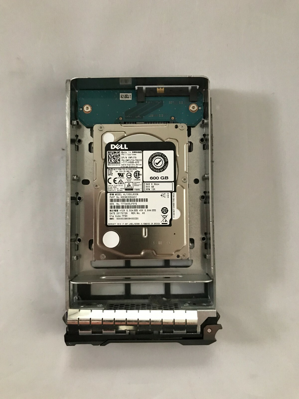 WPJY9 DELL TOSHIBA AL13SXL600N 600GB 6Gb/s 15K 3.5'' SAS HDD W348K CAMPATIBLE