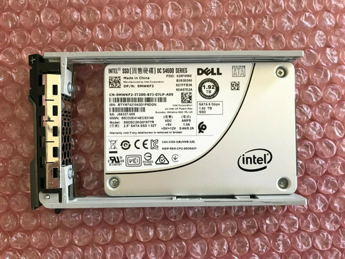 MWKF2 DELL INTEL S4600 SSDSC2KG019T7R 2.5" 1.92TB 6G SATA SFF SSD R720 R620 R730