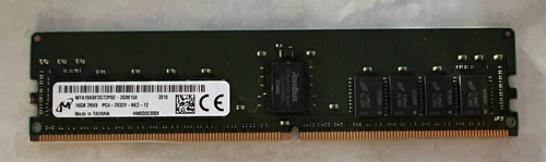 Micron MTA18ASF2G72PDZ-2G9E1 16GB DDR4-2933Y PC4-23400 2Rx8 Server Memory Module