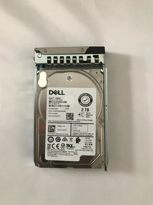 0TMVN7 DELL SEAGATE ST2000NX0463 2.5" 2TB 7.2K 11Gbs SAS HDD R640 R740 TMVN7