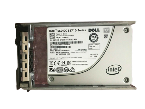 2THX8 Dell Intel S3710 200GB SSD HDD SATA 6GB/s 2.5" SSD HDD SSDSC2BA200G4R 02THX8 R620