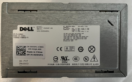 H525AF-00 525W For Dell T3500 workstation Power Supply PS X008G M821J 6W6M1