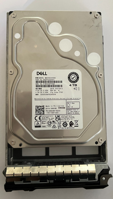 HNX0W DELL TOSHIBA 4TB 7.2K 3.5" 12GBPS NL SAS HDD MG04SCA40EN 0HNX0W