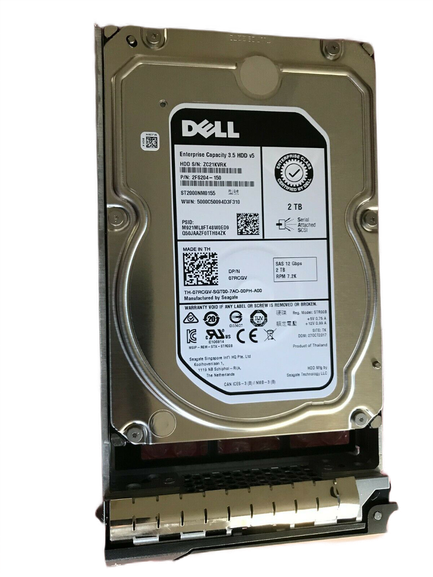 7RCGV Dell Seagate 2TB 7.2K SAS 3.5" 12Gbps Hard Disk Drive Hard Disk 07RCGV ST2000NM0155