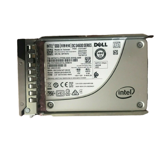 INTEL DELL DC S4600 SSDSC2KG480G7R 480GB 2.5 inch SATA3 SSD 0P7KTJ P7KTJ R640