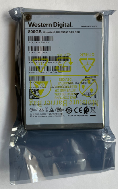 WUSTM3280ASS200 WD 800GB Ultrastar DC SS530 2.5in TLC 12Gb/S SAS SSD Hitachi