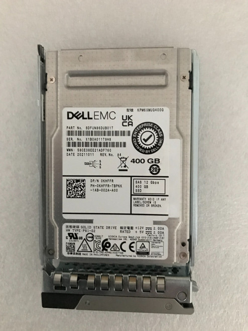 KHFFR DELL 400GB KPM6XMUG400G SAS SSD 12Gbs MD3820I R640 R740