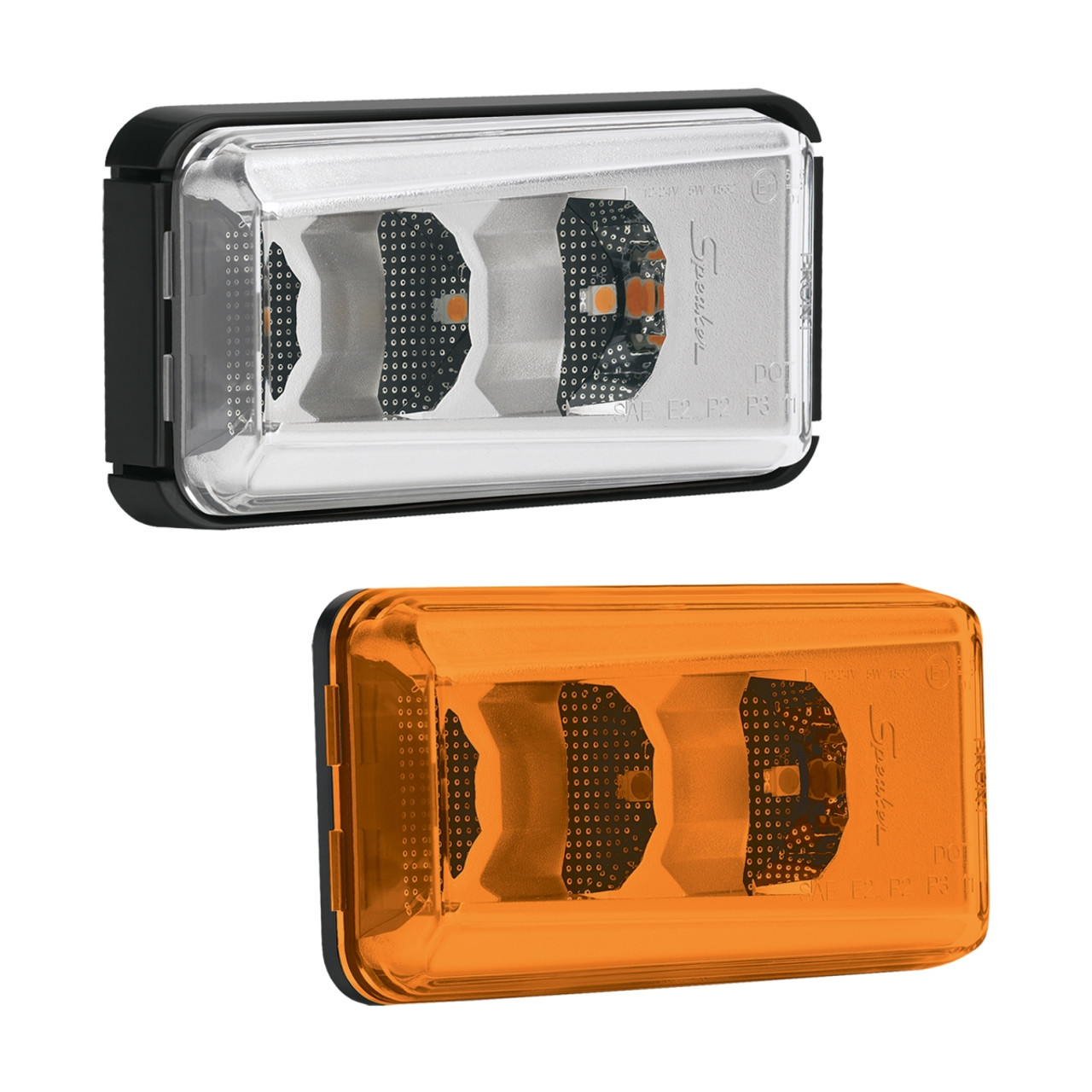 J.W. Speaker 12-24V ECE/SAE LED Side Turn Signal & Marker Lights - Model 157